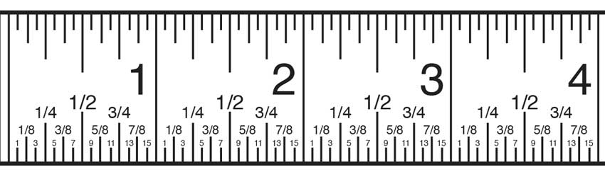 inch scale chart