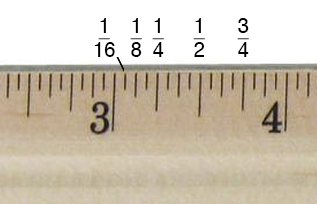 Inch and metric rulers. Centimeters and inches measuring scale cm