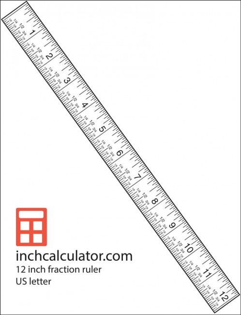 rulers life size 12 inch