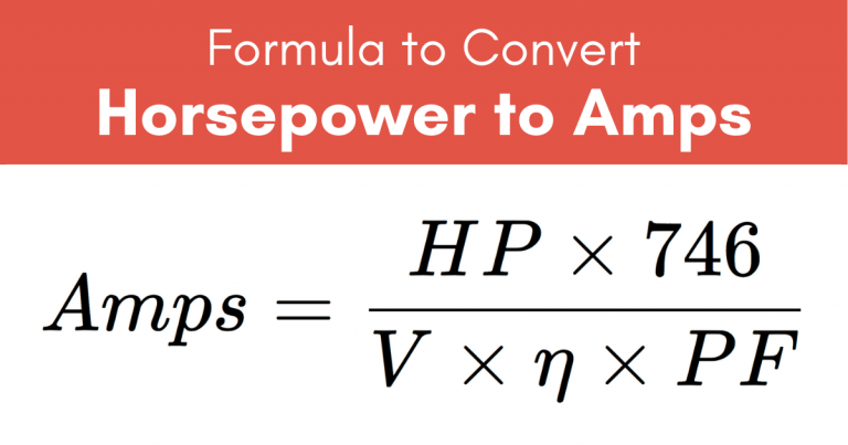 Horsepower To Amps Calculator Inch Calculator