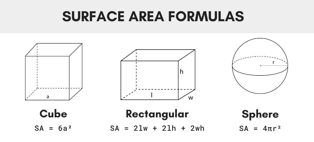 surface area of rectangle and cylinder