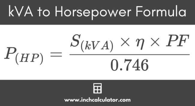 Kilovolt-Amps (kVA) to Horsepower Conversion Calculator