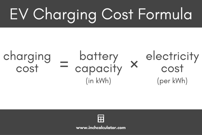 Electric Vehicle Charging Cost Calculator - Inch Calculator