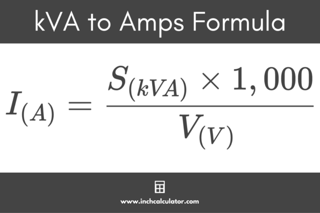 Kilovolt-Amps (kVA) to Amps Conversion Calculator