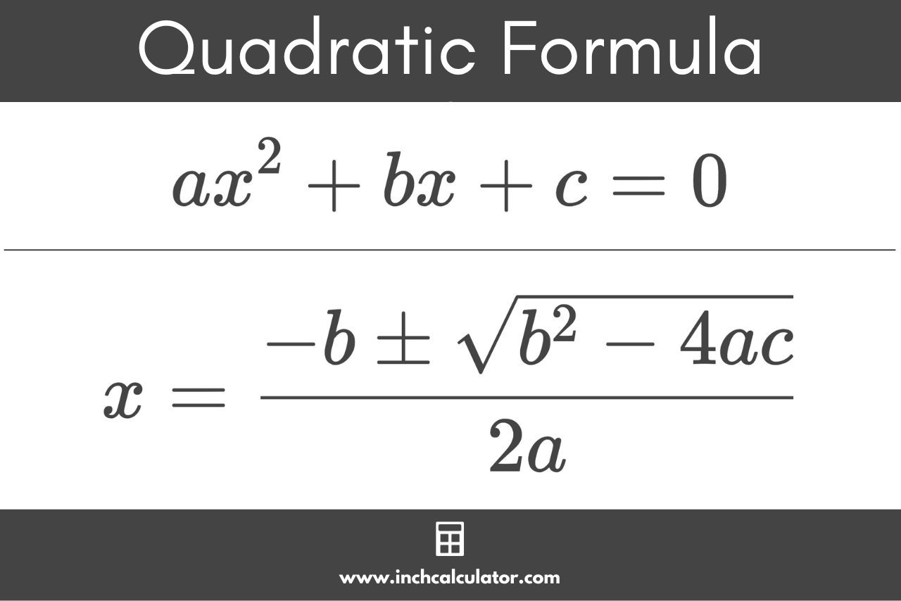 quadratic formula calculator
