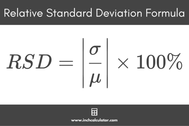 How To Calculate Percent Relative Standard Deviation In Excel