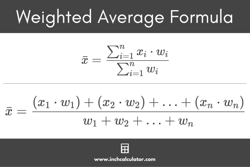 Formula For Weighted Averages At Arthur Munroe Blog