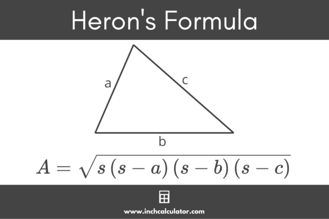 Heron's Formula Calculator - Inch Calculator