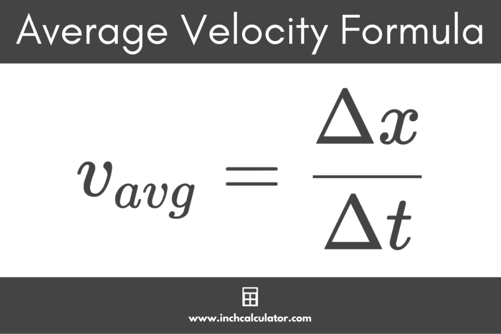 Average Velocity Calculator - Inch Calculator